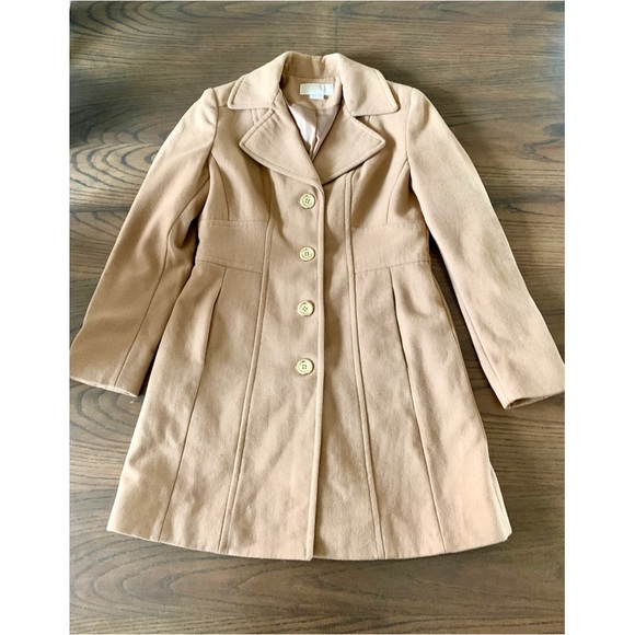 MICHAEL Michael Kors Jackets & Blazers - MICHAEL Michael Kors Camel Wool Blend Coat